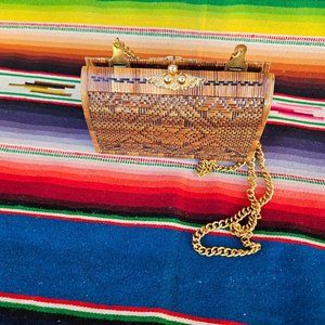 Wicker woven grass bag from Thailand